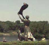 Statue dedicated to Florence Martus, who for 44 years waved at ships as they entered the harbor.