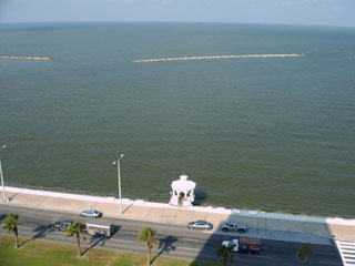 Views of the Corpus Christi bay from our suite at the Omni Bayfront - featured at Southpoint.com