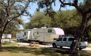 RV sites at Jellystone Hill Country RV park
