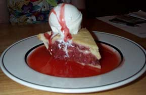 Delicious raspberry pie at the New Sheridan