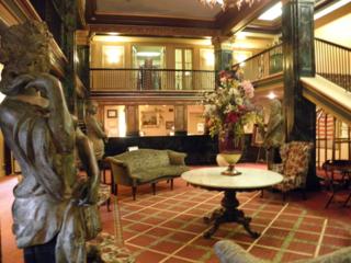 Front lobby of the natchez Eola Hotel