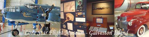 The Lone Star Flight Museum includes tributes to our war veteran heroes, including restored WWII fighter planes and more.