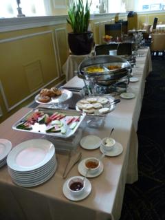Breakfast buffet at the Line & Lariat