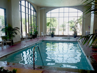 Indoor pool at the Omni San Antonio Hotel